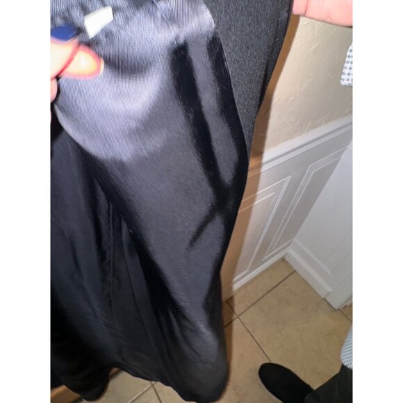 Silver Cloud Black Cashmere Long Dress Overcoat R46 3 Button Business Made Italy - Picture 14 of 15